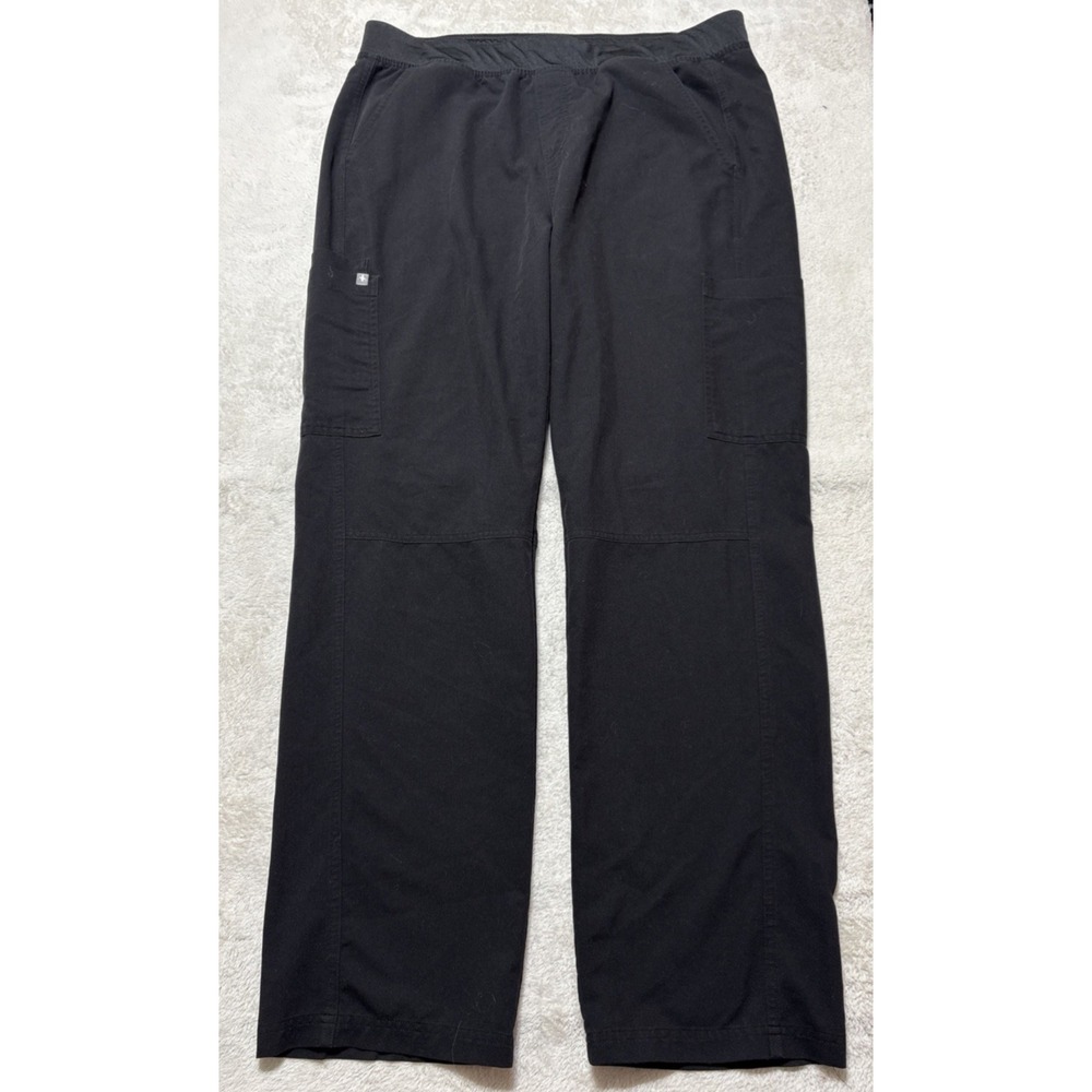 FIGS Axim Cargo Scrub Pants Men's Size XXL 2XL Black Technical Collection